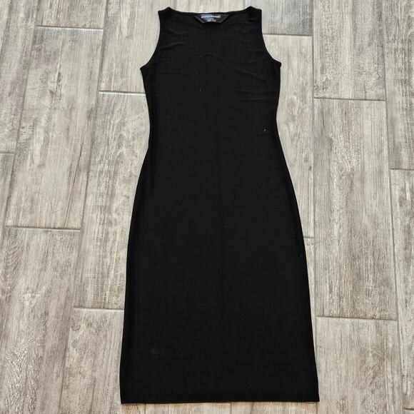 Norma Kamali Dresses & Skirts - Norma Kamali Dress Womens XS Sleeveless Shift Pencil Stretch Knee Length Black